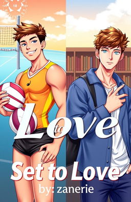 A captivating Boys' Love (BL) cover featuring two young men