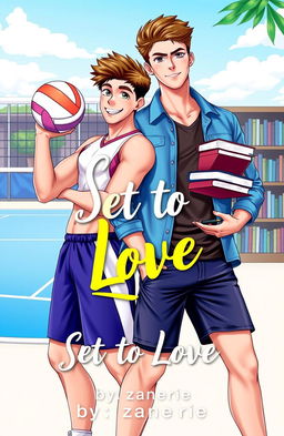 A captivating Boys' Love (BL) cover featuring two young men
