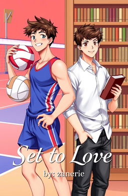 A captivating Boys' Love (BL) cover featuring two young men