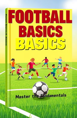 A book cover design for 'Football Basics'