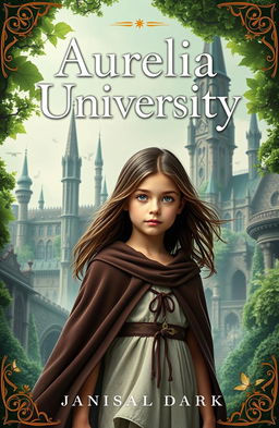A captivating book cover for the story titled 'Aurelia University'