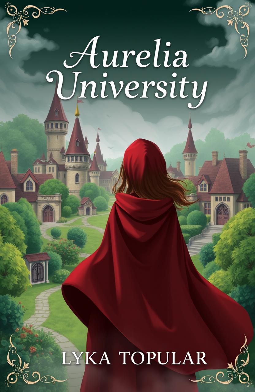 A cover page for the story titled 'Aurelia University'