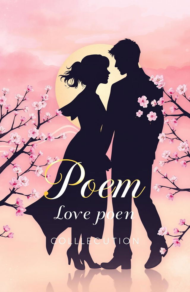 A romantic and enchanting book cover design for a love poem collection