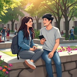 A poignant illustration of an unexpected friendship blossoming in a university setting