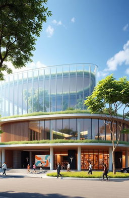A large-scale design concept for the Archives and Library Service of Bekasi City (Disarpusda) for the years 2024-2029