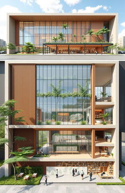A large-scale design concept for the Archives and Library Service of Bekasi City (Disarpusda) for the years 2024-2029