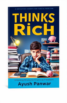 A vibrant book cover for the title 'Thinks Rich'