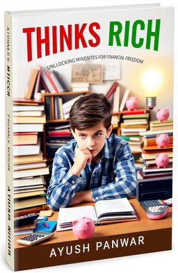 A vibrant book cover for the title 'Thinks Rich'