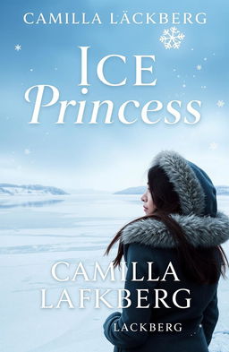 A captivating book cover design for 'The Ice Princess' by Camilla Läckberg