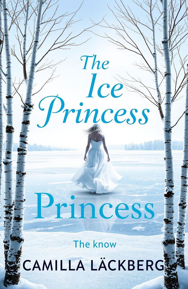 A captivating book cover design for 'The Ice Princess' by Camilla Läckberg