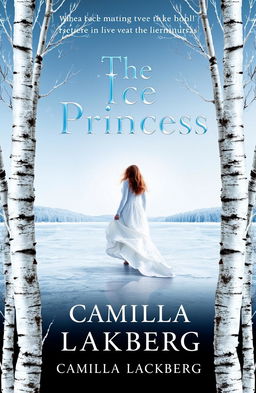 A captivating book cover design for 'The Ice Princess' by Camilla Läckberg