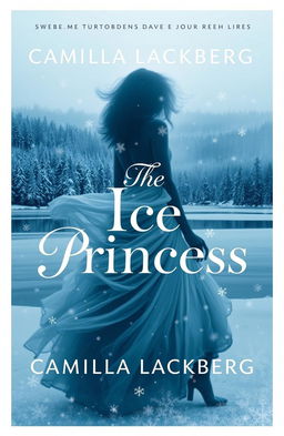 An elegant and chilling book cover for 'The Ice Princess' by Camilla Läckberg