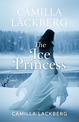 An elegant and chilling book cover for 'The Ice Princess' by Camilla Läckberg