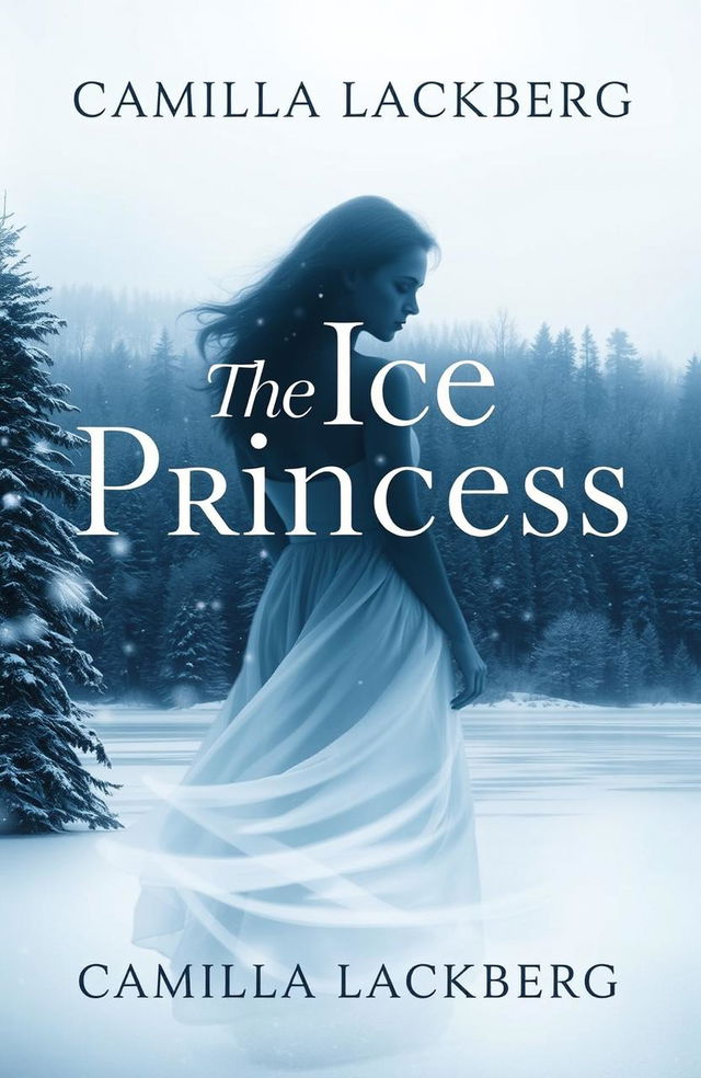 An elegant and chilling book cover for 'The Ice Princess' by Camilla Läckberg