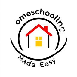 A simple, circular logo for 'Homeschooling Made Easy'