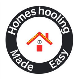 A simple, circular logo for 'Homeschooling Made Easy'