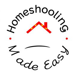 A simple, circular logo for 'Homeschooling Made Easy'