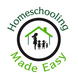 A simple, circular logo for 'Homeschooling Made Easy'