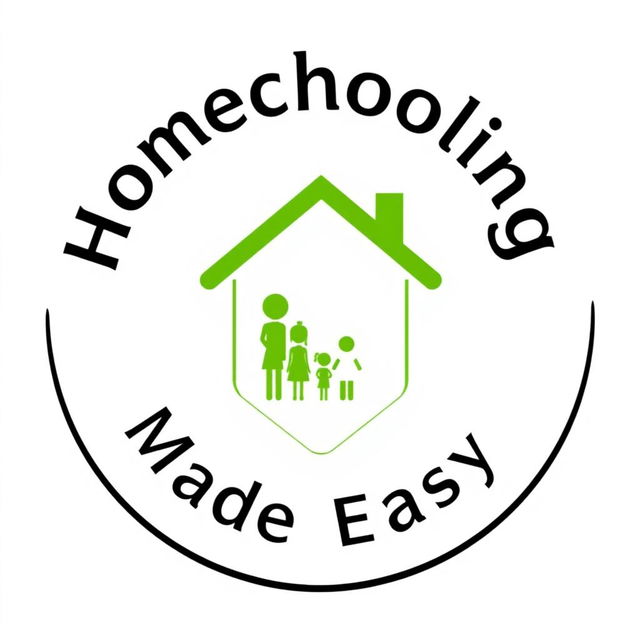 A simple, circular logo for 'Homeschooling Made Easy'