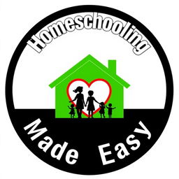 A simple, circular logo for 'Homeschooling Made Easy'