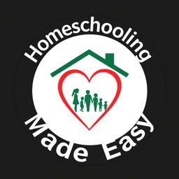 A simple, circular logo for 'Homeschooling Made Easy'