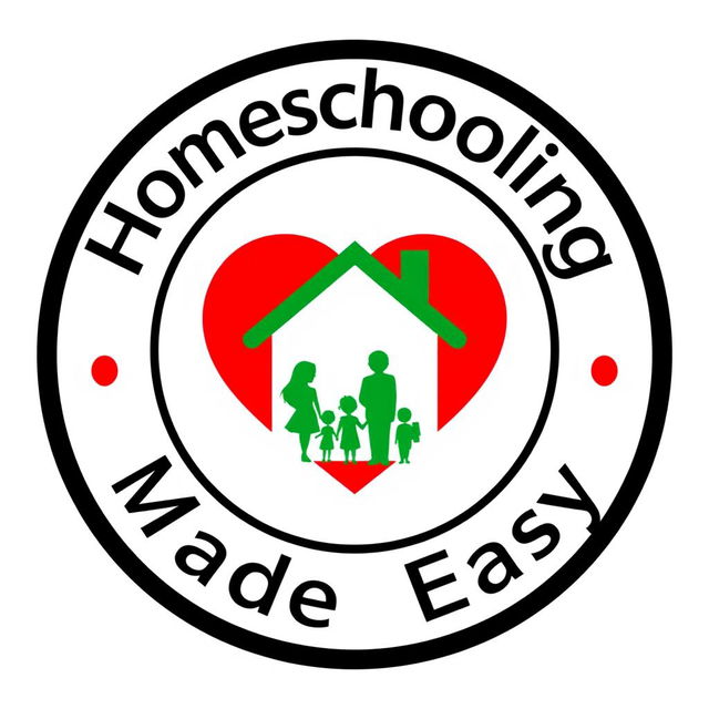 A simple, circular logo for 'Homeschooling Made Easy'