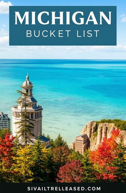 A picturesque travel bucket list for Michigan featuring iconic landmarks and scenic beauty