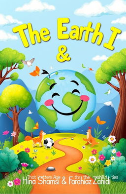 A beautifully illustrated book cover titled 'The Earth & I' intended for children aged 5-8