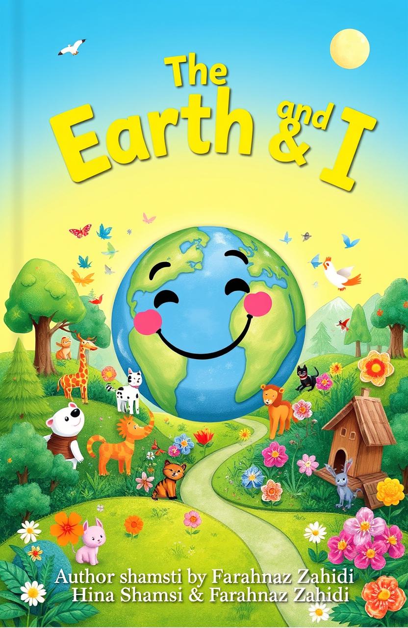 A beautifully illustrated book cover titled 'The Earth & I' intended for children aged 5-8