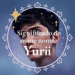 A realistic and engaging thumbnail for a video titled 'Significado do nome Yuri'