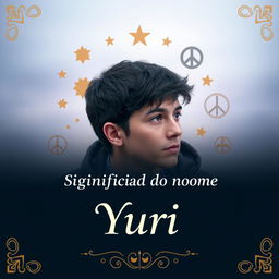 A realistic and engaging thumbnail for a video titled 'Significado do nome Yuri'