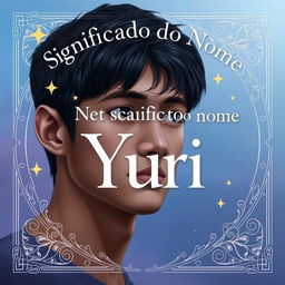 A realistic and engaging thumbnail for a video titled 'Significado do nome Yuri'