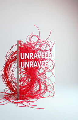 A visually striking book cover titled "UNRAVELED" positioned prominently at the center