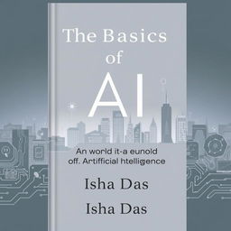 The front cover of a book titled 'The Basics of AI: An Easy Guide to the World of Artificial Intelligence'