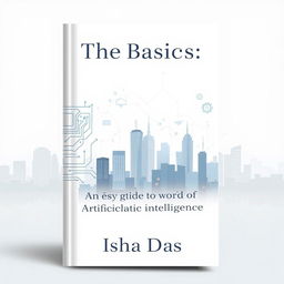 The front cover of a book titled 'The Basics of AI: An Easy Guide to the World of Artificial Intelligence'