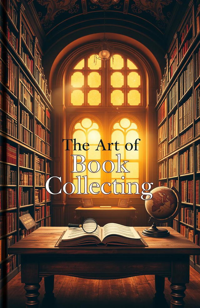 A beautifully designed book cover about book collecting