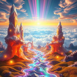 A stunning visualization of the 'Digital Creation of the Digital Extradimensional Echoes'