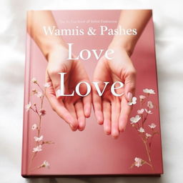 A beautifully designed book cover that evokes emotions of love, romance, and longing, featuring soft, warm colors like pinks, beiges, and pastel tones