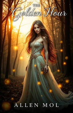A captivating book cover for 'The Golden Hour'