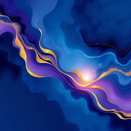 An abstract cover design that encapsulates a philosophical attitude toward life and existence, featuring a harmonious blend of colors such as deep blues, vibrant purples, and soft golds
