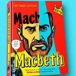 A book cover inspired by pop art, featuring vibrant colors like red, yellow, and blue