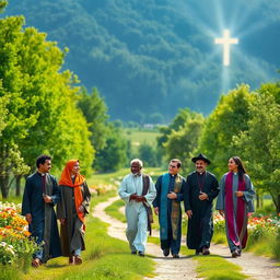 A group of seminarians journeying together with hope, showcasing their commitment to faith and transformative formation