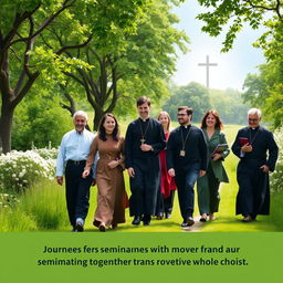 A group of seminarians journeying together with hope, showcasing their commitment to faith and transformative formation