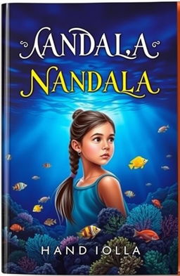 A book cover for 'NANDALA', set against a deep ocean background reflecting the beauty of the sea