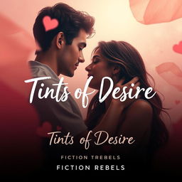 A romantic and intimate scene that captures the essence of love and desire between a couple, inspired by 'Tints of Desire' by Fiction Rebels