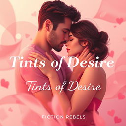 A romantic and intimate scene that captures the essence of love and desire between a couple, inspired by 'Tints of Desire' by Fiction Rebels