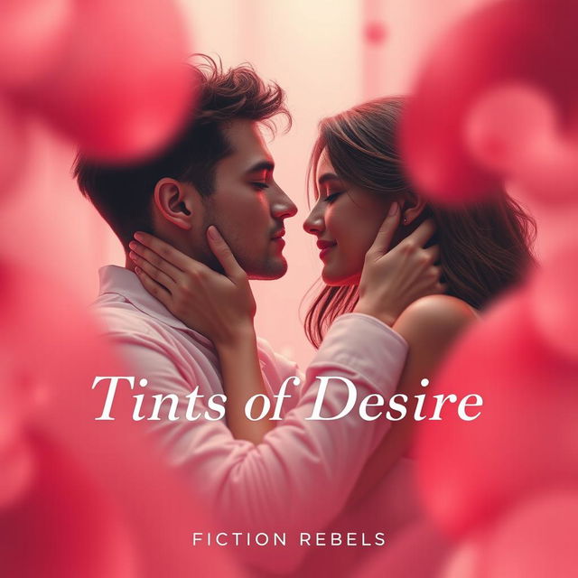 A romantic and intimate scene that captures the essence of love and desire between a couple, inspired by 'Tints of Desire' by Fiction Rebels