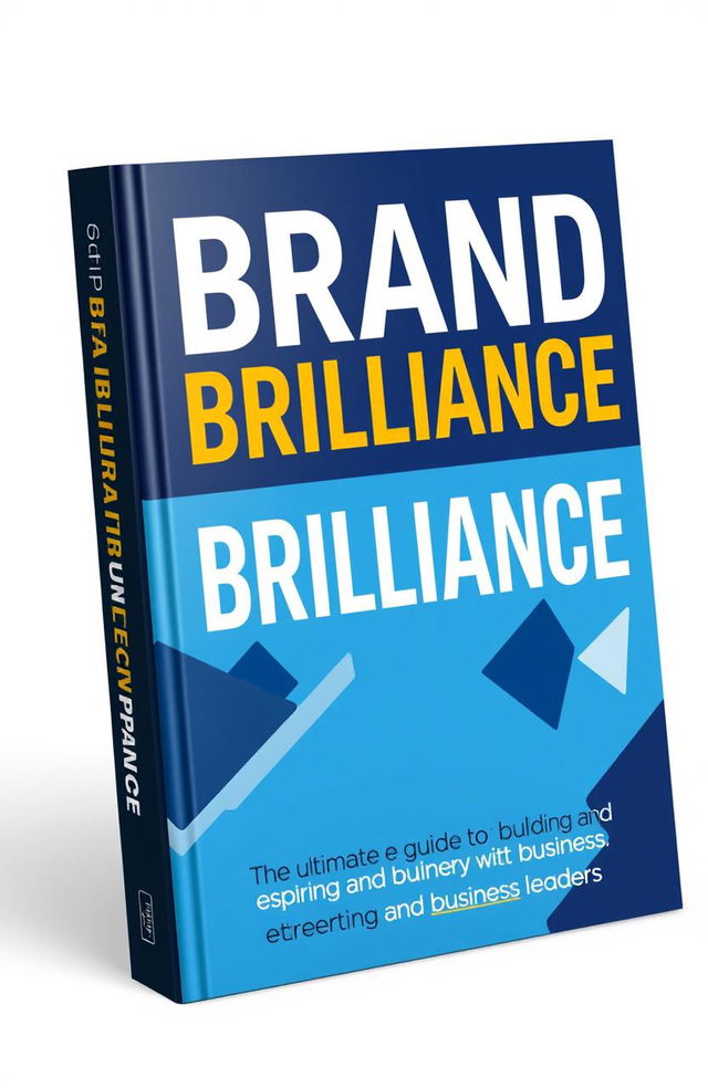 A striking book cover design for 'Brand Brilliance: Elevate and Market Your Business With Impact'