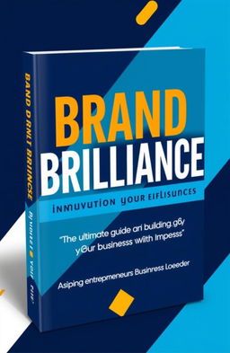A striking book cover design for 'Brand Brilliance: Elevate and Market Your Business With Impact'