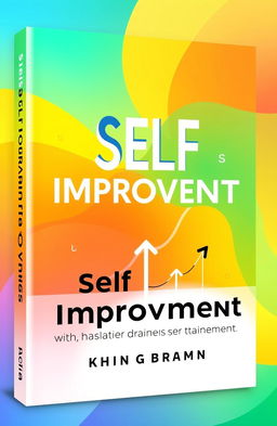 A modern book cover design focused on self-improvement, featuring abstract imagery that symbolizes personal growth and transformation